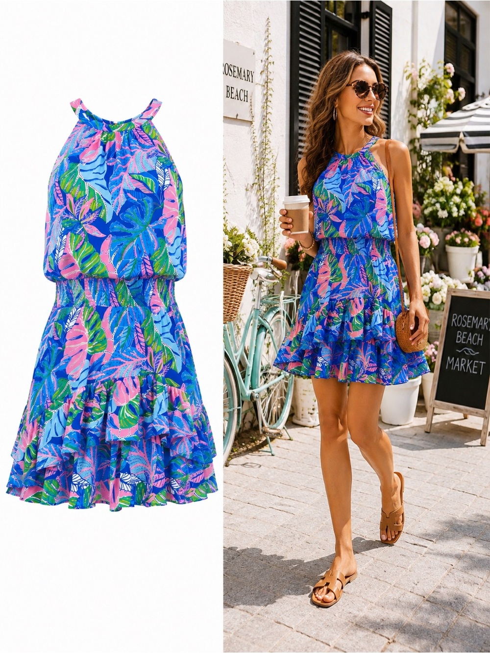 Lilly Pulitzer Pamelyn Lileeze Dress Size 8 Beleaf In Yourself Blue Grotto NWOT